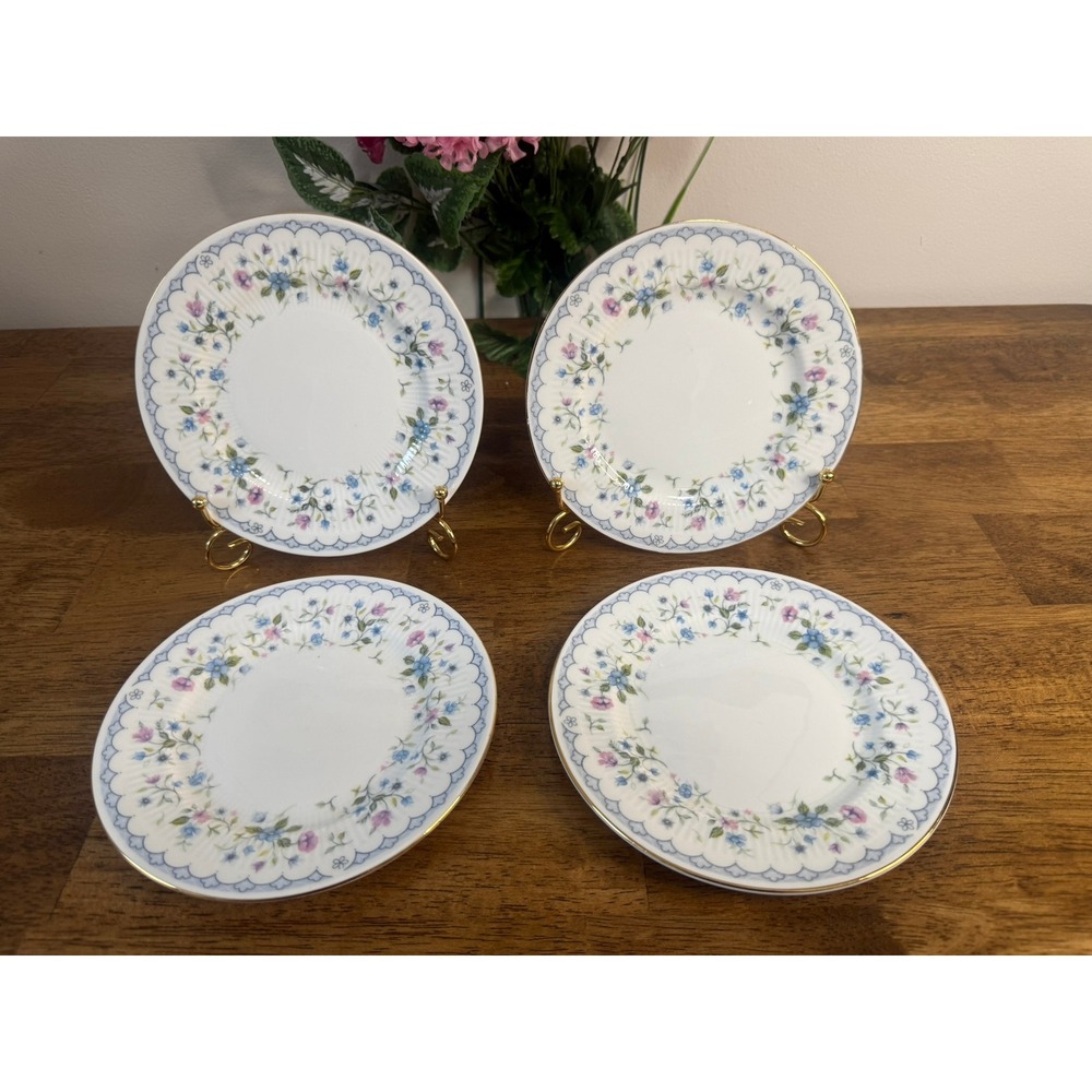 Paragon Florabella Fine Bone China Bread Plate England Floral Gold Trimd Trim